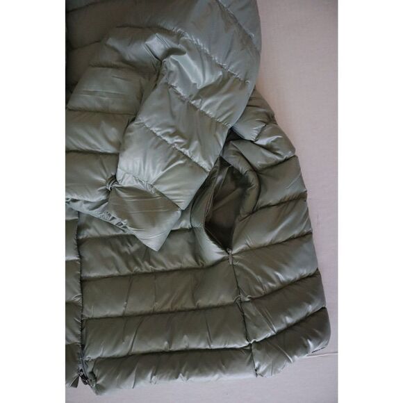 Anorak 50828CN Women's Sz XL Green Down Filled Crop Sleeve Puffer Jacket - Picture 8 of 13